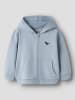 name it Hoodie mit Reißverschluss in Blue Fog