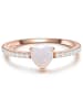 Glanzstücke München Ring Sterling Silber roségold Mondstein (synth.) Zirkonia weiß in roségold