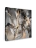 MuchoWow Leinwand bilder Abstrakte Kunst gold grau (BxH)