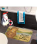 Mr. & Mrs. Panda Badematte Otter Muschel Design mit Spruch in Weiß