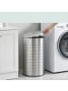 relaxdays Wäschekorb in Silber - 42 l