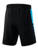 erima Six Wings Shorts in schwarz/curacao