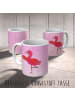 Mr. & Mrs. Panda Tasse Flamingo Yoga ohne Spruch in Aquarell Pink