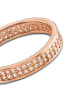 BALIA 333 Rosegold - 8 Karat Damen Ringe 2-reihig Zirkonia Fingerring 58 (18,5)