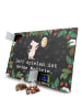 Mr. & Mrs. Panda Advents-Teekalender Maus Dart spielen mit Spruch in Kreidetafel
