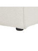 Beliani Ottomane HELLNAR in Weiß - (W) 52 x (H) 39 x (L) 102 cm