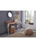 KADIMA DESIGN Konsolentisch Sheesham Massivholz/Metall 130x76,5x42cm Flurtisch