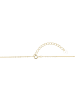 Adeliás Damen 925 Silber Halskette mit Anhänger Herz 42 cm in gold