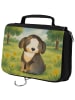 Mr. & Mrs. Panda Kulturtasche Hund Entspannen Design ohne Spruch in Weiß