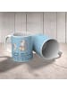 Mr. & Mrs. Panda Tasse Pinguin Opa Enkel mit Spruch in Blau Pastell