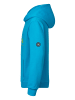SCHIETWETTER Kinder Kapuzenpullover "Küstenkind in azuro/orange