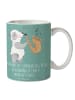 Mr. & Mrs. Panda Kaffeetasse 8. Hochzeitstag Blechhochzeit mit S... in Meeresbrise