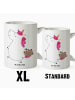 Mr. & Mrs. Panda XL Tasse Einhorn Koffer ohne Spruch in Weiß