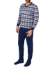 NORMANN Pflegeoverall langarm EteileSchlafanzug Reissverschluss - 83661 in blau