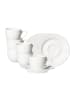 Ritzenhoff & Breker 6er Set Espressotassen mit Untertassen Volos 90 ml weiß in weiß