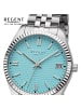 Regent Analog-Armbanduhr Regent Metallarmband silber mittel (ca. 34mm)