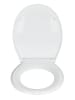 Wenko WC-Sitz IOS, Easy Close, Thermoplast in Weiß, (B) 37,5 x (L) 45 cm