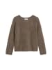 Marc O'Polo Bouclé-Pullover regular in shaded brown melange