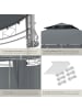 tectake Gartenpavillon Siana inklusive Spannseilen und Heringen, anthrazit