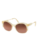 Serengeti Unisex Sonnenbrille Rund Gold