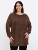 sheego Langarm-Pullover in schoko