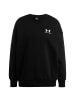 Under Armour Sweatshirt Essential Fleece in schwarz / weiß