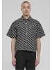Urban Classics Short Sleeve Shirt in blacklasercheck