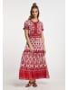 usha FESTIVAL Damen Maxikleid Mit Allover-Print in Rot Mehrfarbig