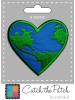 Catch the Patch Peace On EarthApplikation Bügelbild inBlau
