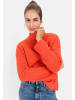 Camel Active Oversized Strickpullover mit Rollkragen in Orange