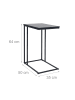 relaxdays Beistelltisch in Schwarz - (B)50 x (H)64 x (T)35 cm
