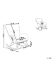 Beliani Schaukelsessel ELLAN in Grau/Schwarz/Braun - (W) 71 x (H) 97 x (L) 90 cm