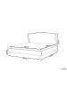 Beliani Doppelbett COLMAR in Grau/Braun - (W) 192 x (H) 107 x (L) 215 cm