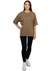 Reichstadt Reichstadt Oversized T-Shirt Damen  25RSW070 Khaki XXL