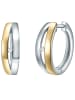 Lulu & Jane Diamant-Creolen Sterling Silber Diamant in silber/gelbgold