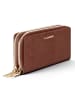 Lazarotti Bologna Leather XL Double Zip-Around Geldbörse RFID Leder 20 cm in brown