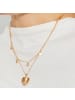 Luxenter Halskette Emmu mit 18 Karat Gelbgold-Finish – EMU