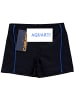Aquarti Jungen Badehose Gestreift mit Motiven in schwarz/blau