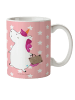 Mr. & Mrs. Panda Kindertasse Einhorn Koffer ohne Spruch in Rot Pastell