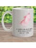 Mr. & Mrs. Panda Kaffeetasse Axolotl Tanzen mit Spruch in Grau Pastell