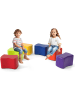 COSTWAY 6er Set Kinderhocker Schmetterlingshocker in Bunt