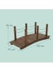 relaxdays Gartenbrücke in Braun - (B)150 x (H)55 x (T)67 cm