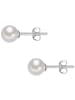 Valero Pearls Perlen-Ohrstecker Sterling Silber Süßwasser-Zuchtperle in weiß