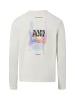 Napapijri Langarmshirt Lodestar in ecru mehrfarbig