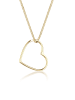 Elli Halskette 925 Sterling Silber Herz in Gold