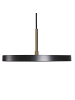 Beliani Tischleuchten EVENLODE in Schwarz/Messing - (W) 30 x (H) 120 x (L) 30 cm