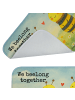 Mr. & Mrs. Panda Badematte Biene Verliebt Design mit Spruch in Weiß
