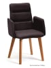 58 aufm Kessel ARMLEHNSTUHL (2er-Set) Darelle 52x92x60 Eiche geölt/Espresso