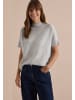 Cecil Strickpullover mit Turtle Neck und Dolmanärmeln in Light Grey Melange