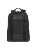 Piquadro David Rucksack RFID Schutz 35 cm Laptopfach in black